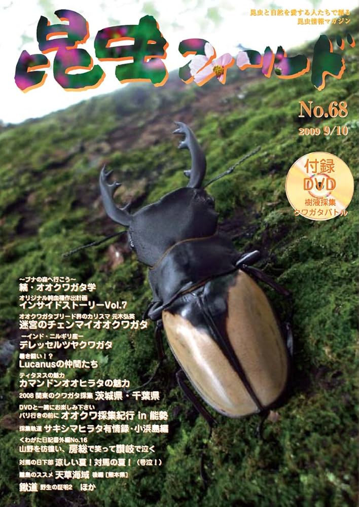 Amazon.co.jp: 昆虫フィールド No.68 (DVD付) : 本